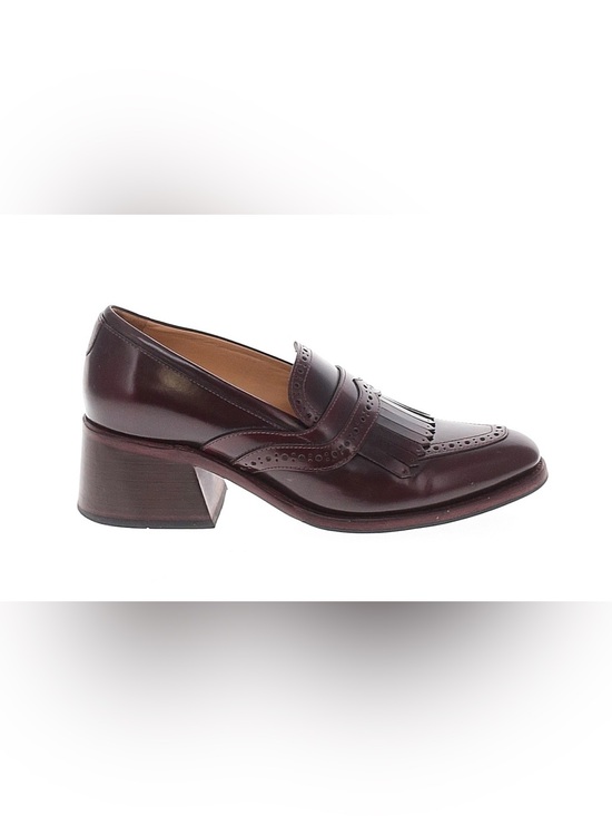 The Office Of Angela Scott Shoes - THE OFFICE OF ANGELA SCOTT Miss Juliette Loafer Pumps Burgundy Size 39 GUC
